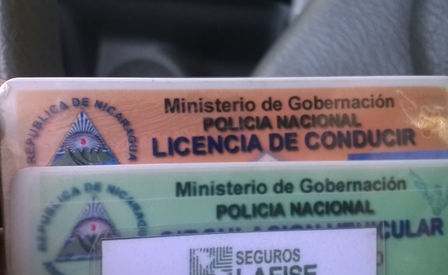 Documentos para circular en las carreteras de Nicaragua
