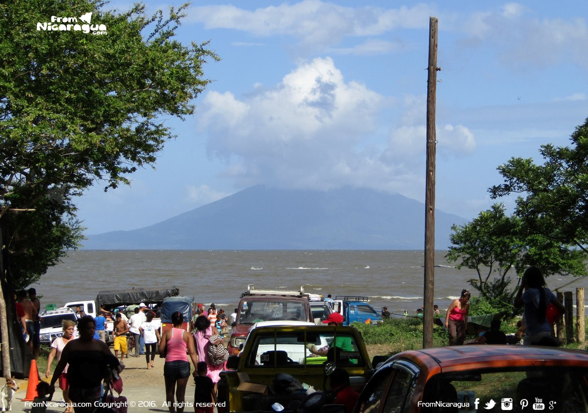 Playa la virgen en Rivas Nicaragua
