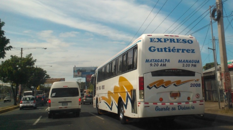 Horario de atención de los buses de Jinotega
