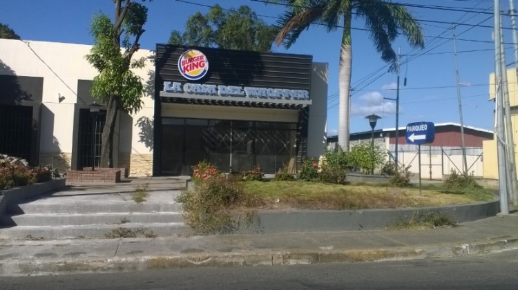 Carretera Norte con nueva sucursal de Burger King