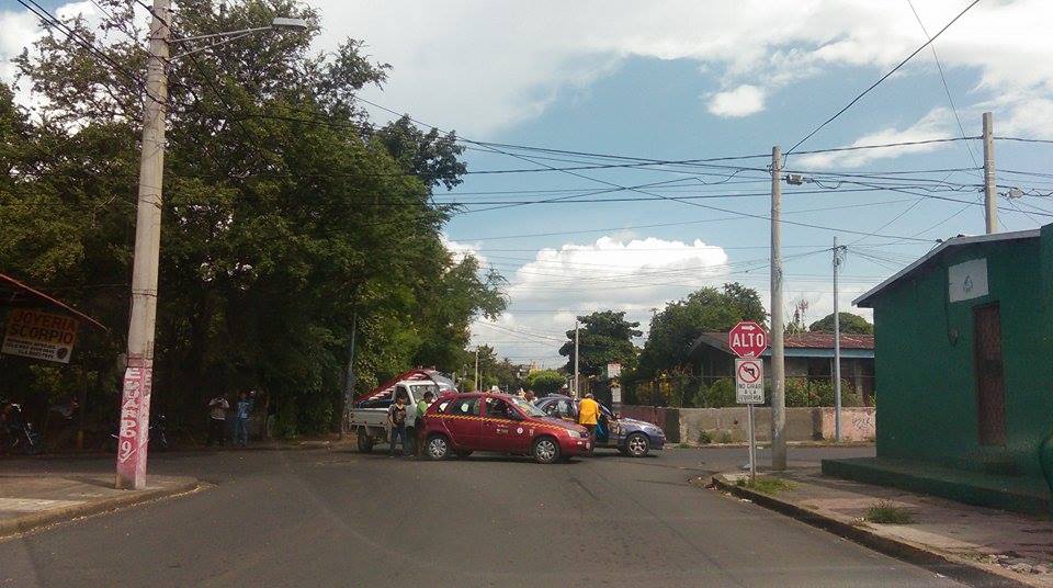 La calle con más choques en Managua