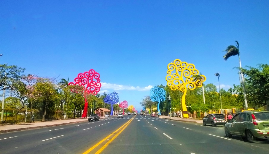 Avenida Bolívar la más moderna en Nicaragua