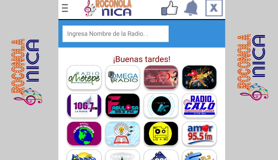 Roconola Nica apps de radios de Nicaragua
