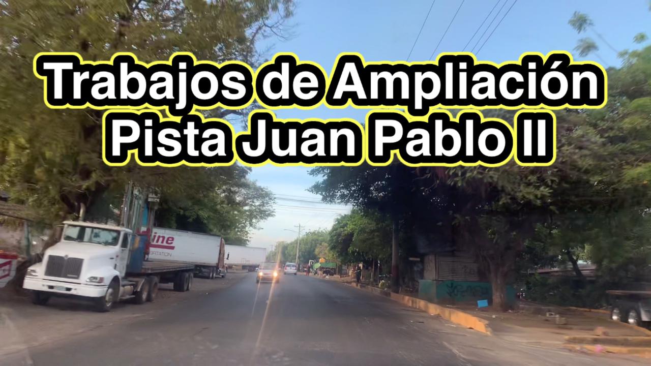 Inician trabajos de ampliación Pista Juan Pablo II en Managua