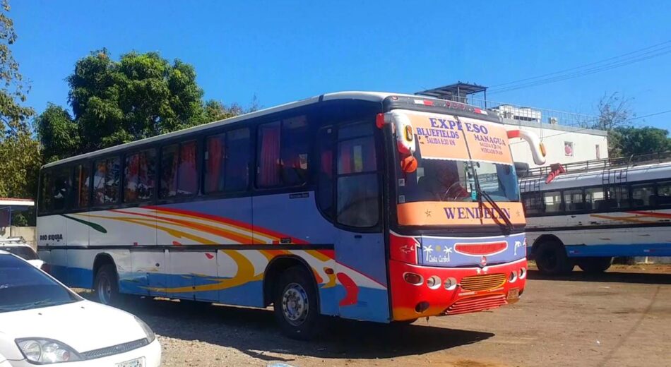 Horario de buses de Managua a Bluefields
