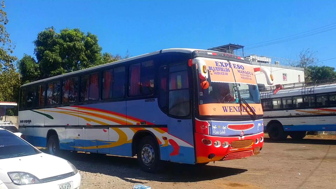 Horario de buses de Managua a Bluefields